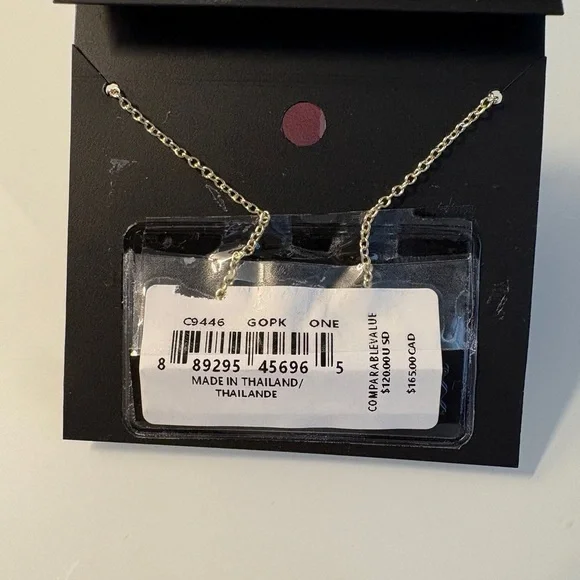 Coach Necklace with Pink Enamel Signature C Charm & Pendants - Picture 3 of 3